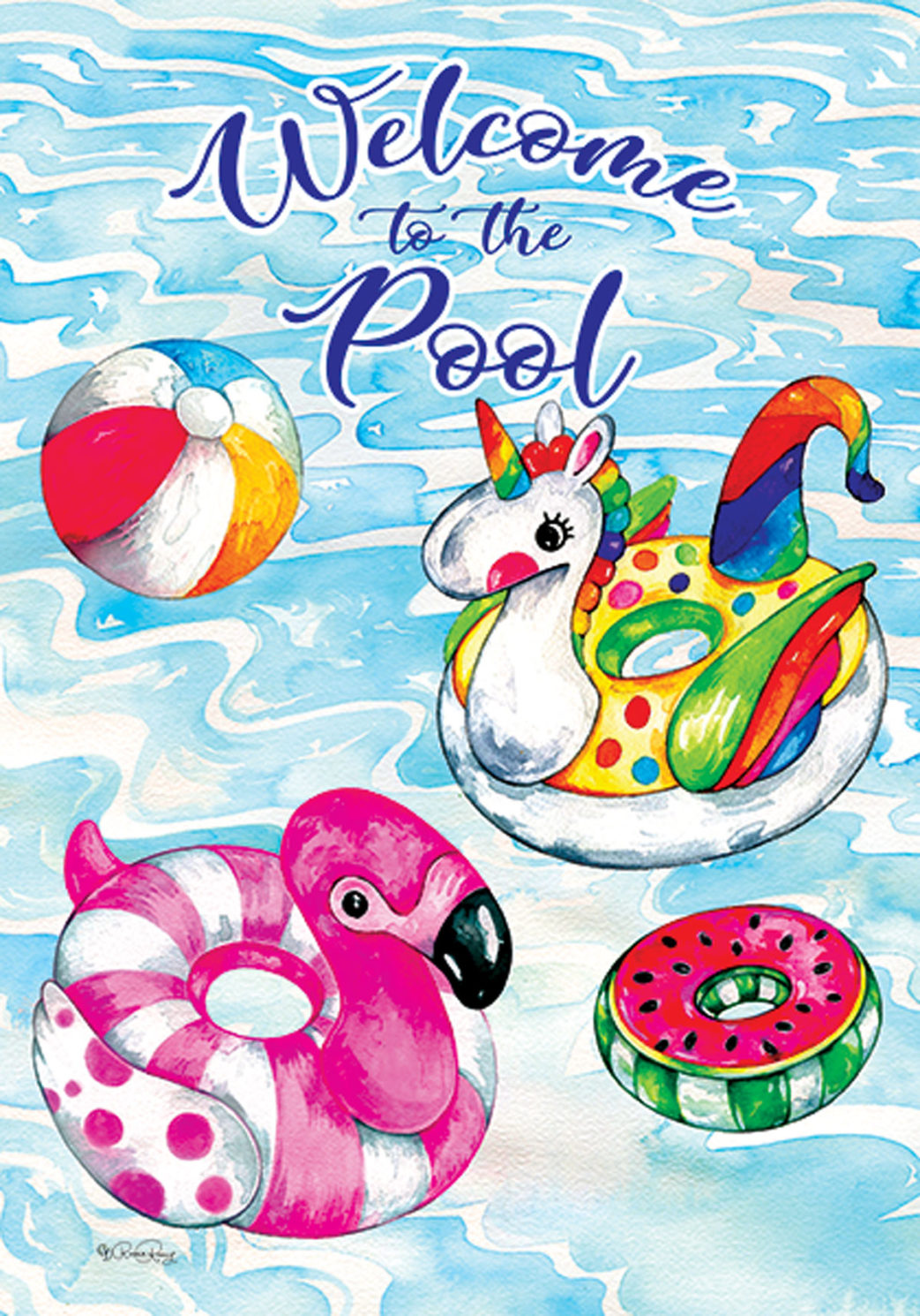 Pool Floaties-Flag by Ronnie Rooney - Custom Decor