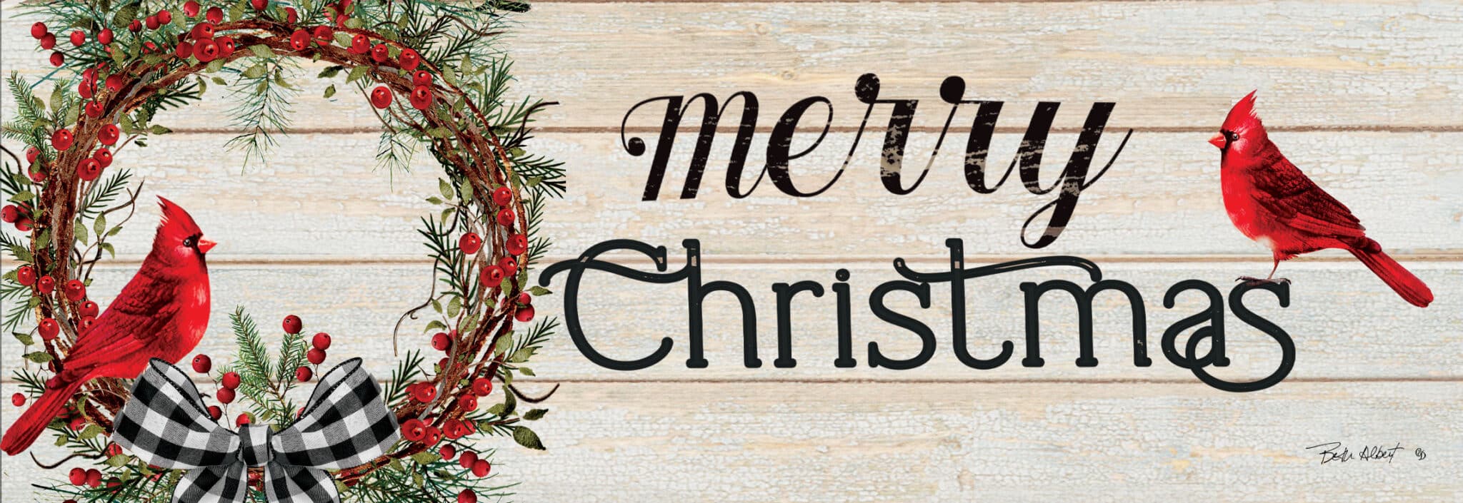 Berry WreathSignature Sign Custom Decor