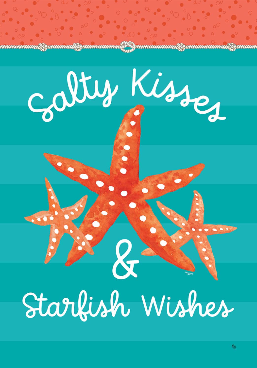 Starfish Wishes Flag By Tara Reed Custom Decor starfish-wishes-flag-by-tara-reed-custom-decor