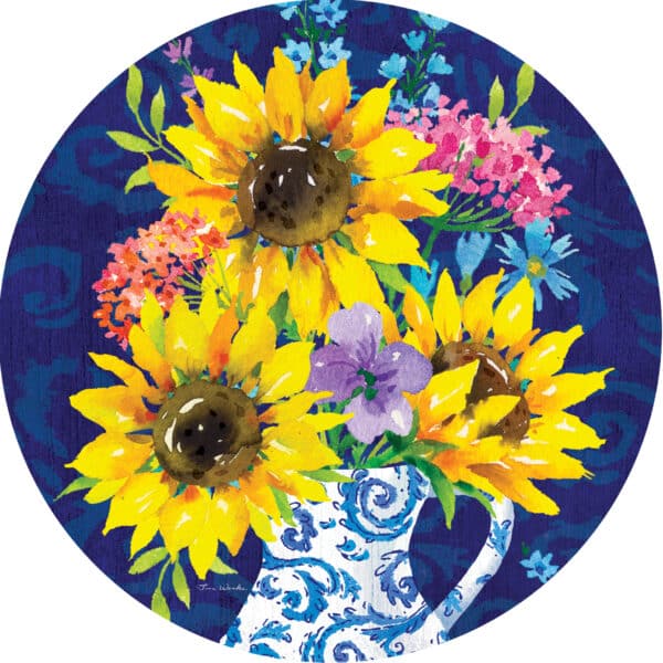 Sunflower Chinoiserie-Suncatcher