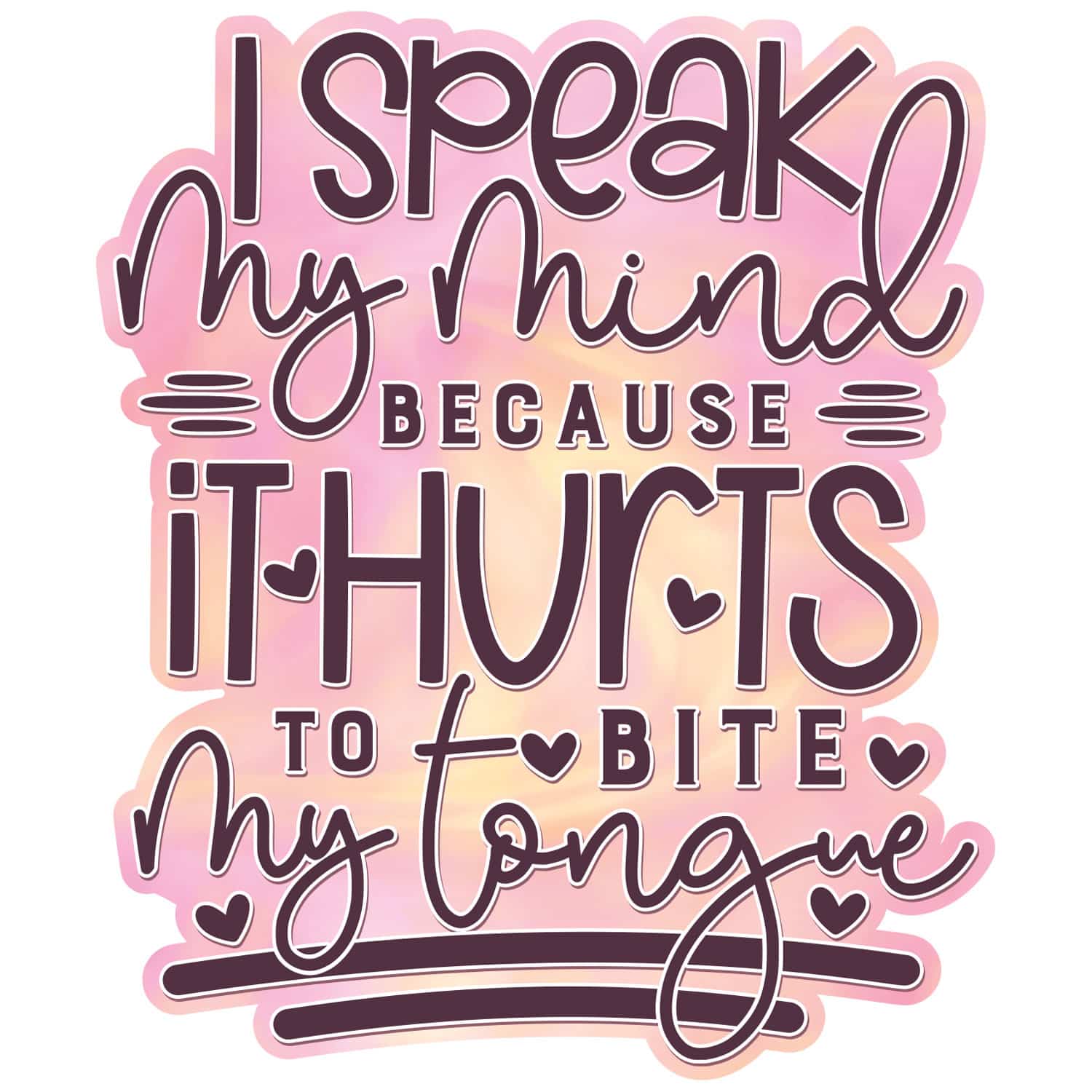 Sticker-Speak My Mind