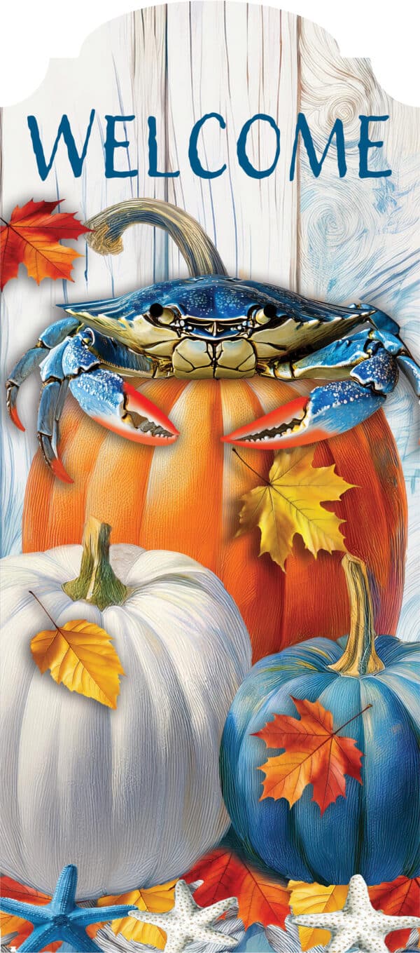 Blue Crab Pumpkin-YarDecor