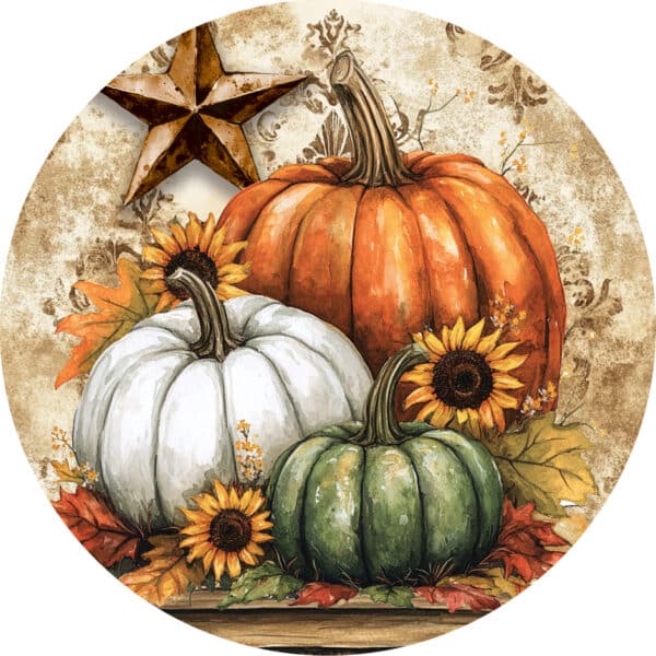 Rustic Pumpkins-Yard Expression