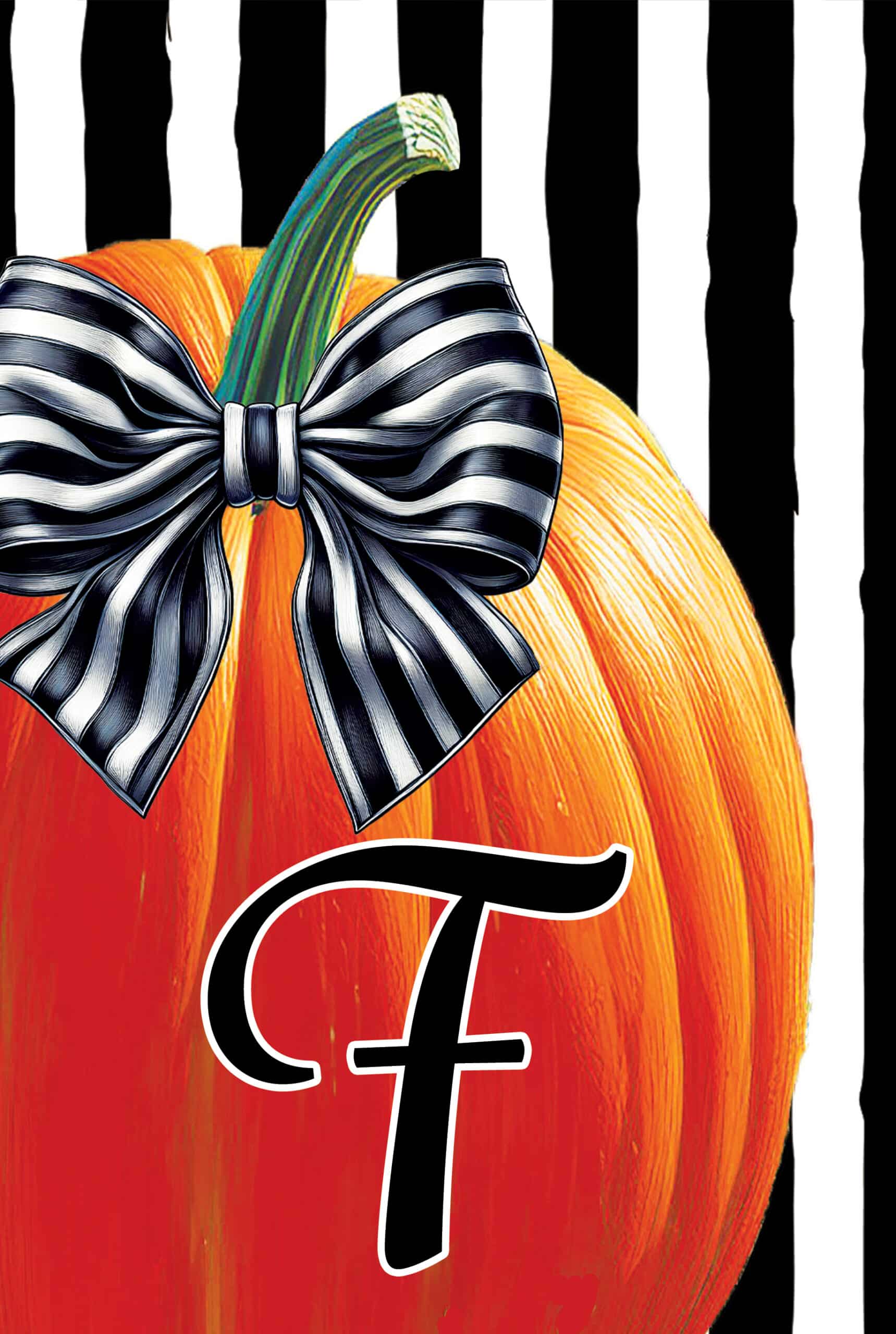 Wind Current-Monogram-Pumpkin Stripes-F
