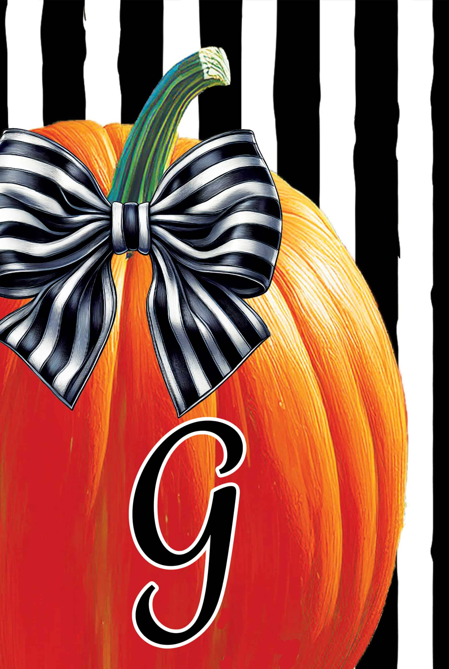 Wind Current-Monogram-Pumpkin Stripes-G