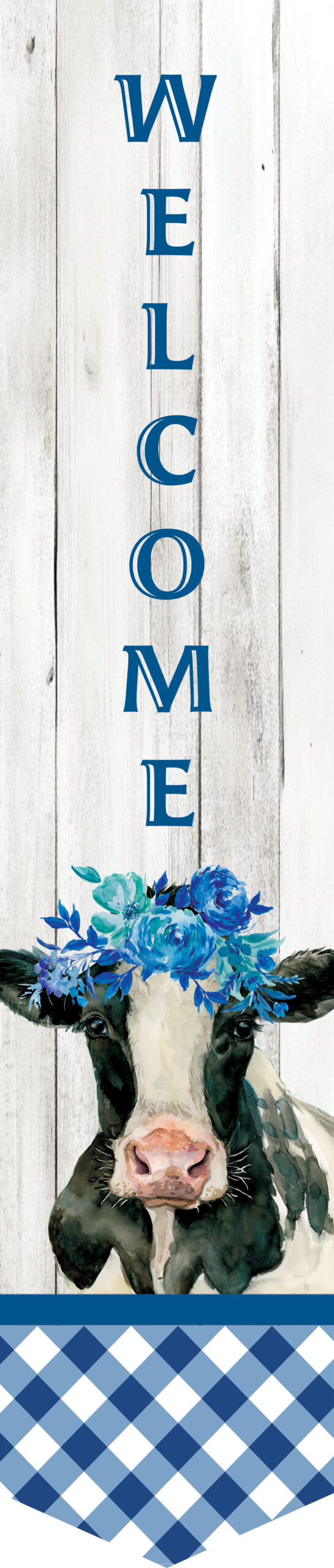 Cow with Flowers-Door Expression