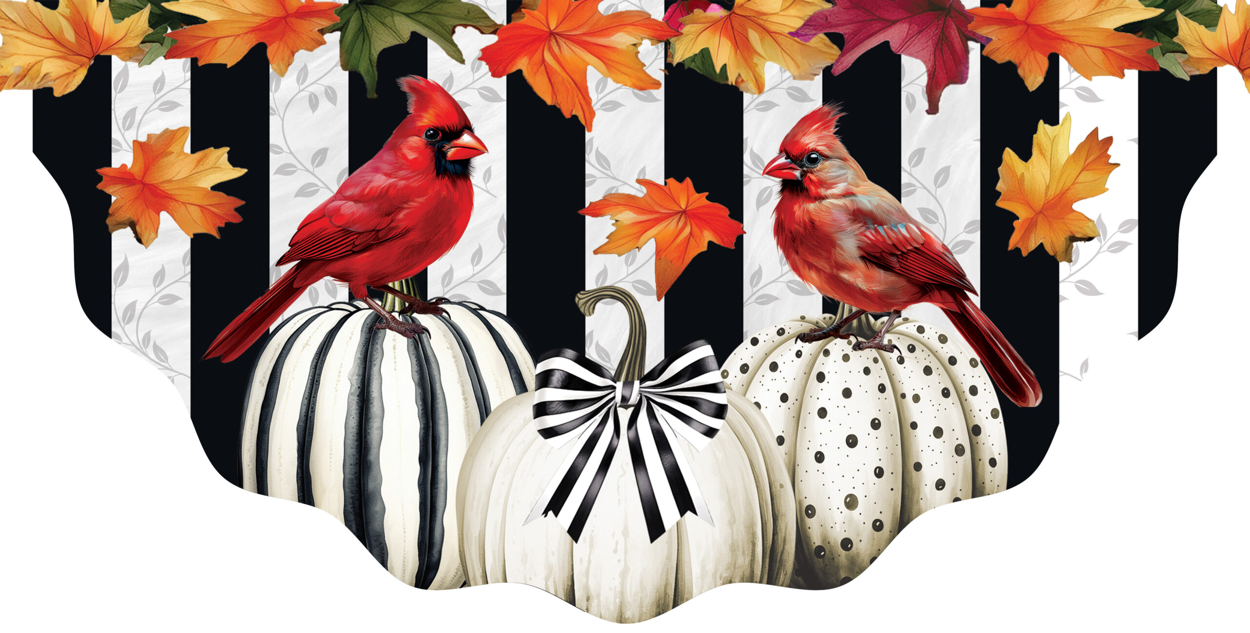 Vinyl Bunting-Cardinal Lantern