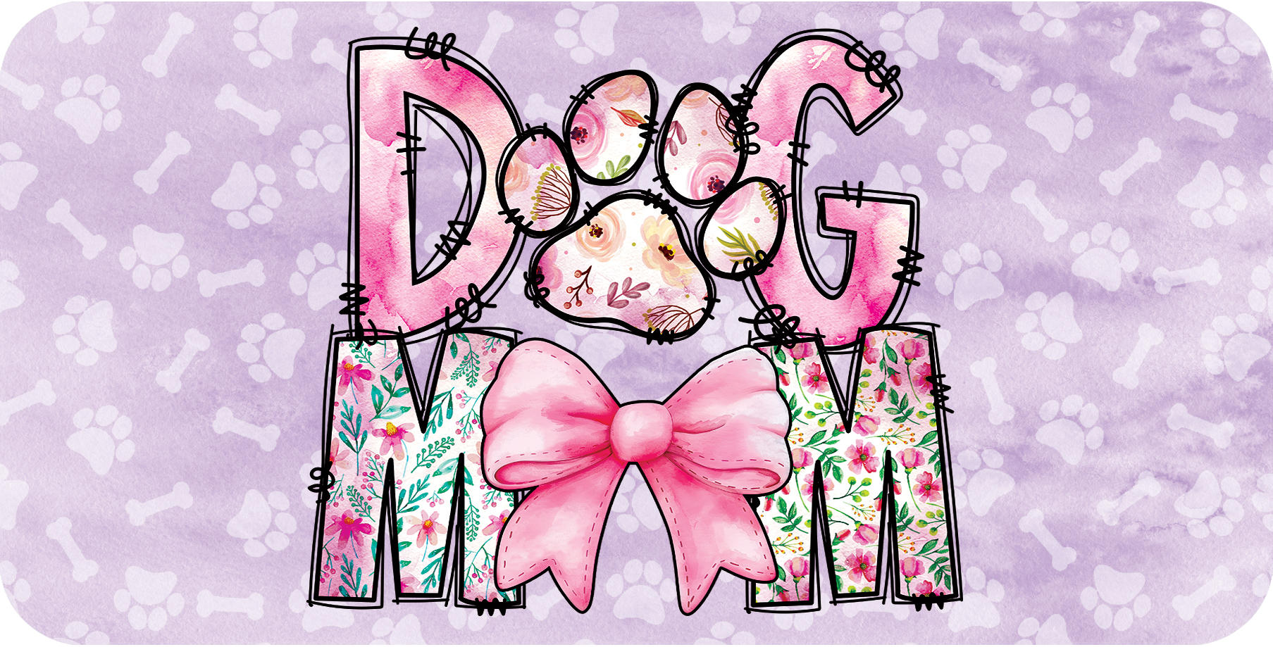 License Plate-Dog Mom