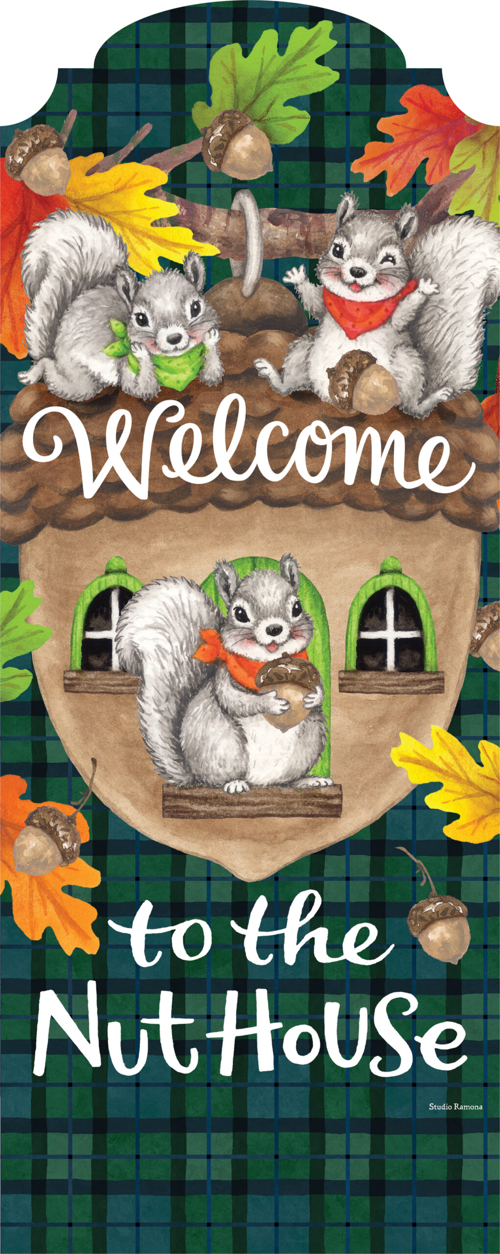 YarDecor-Nuthouse Squirrel