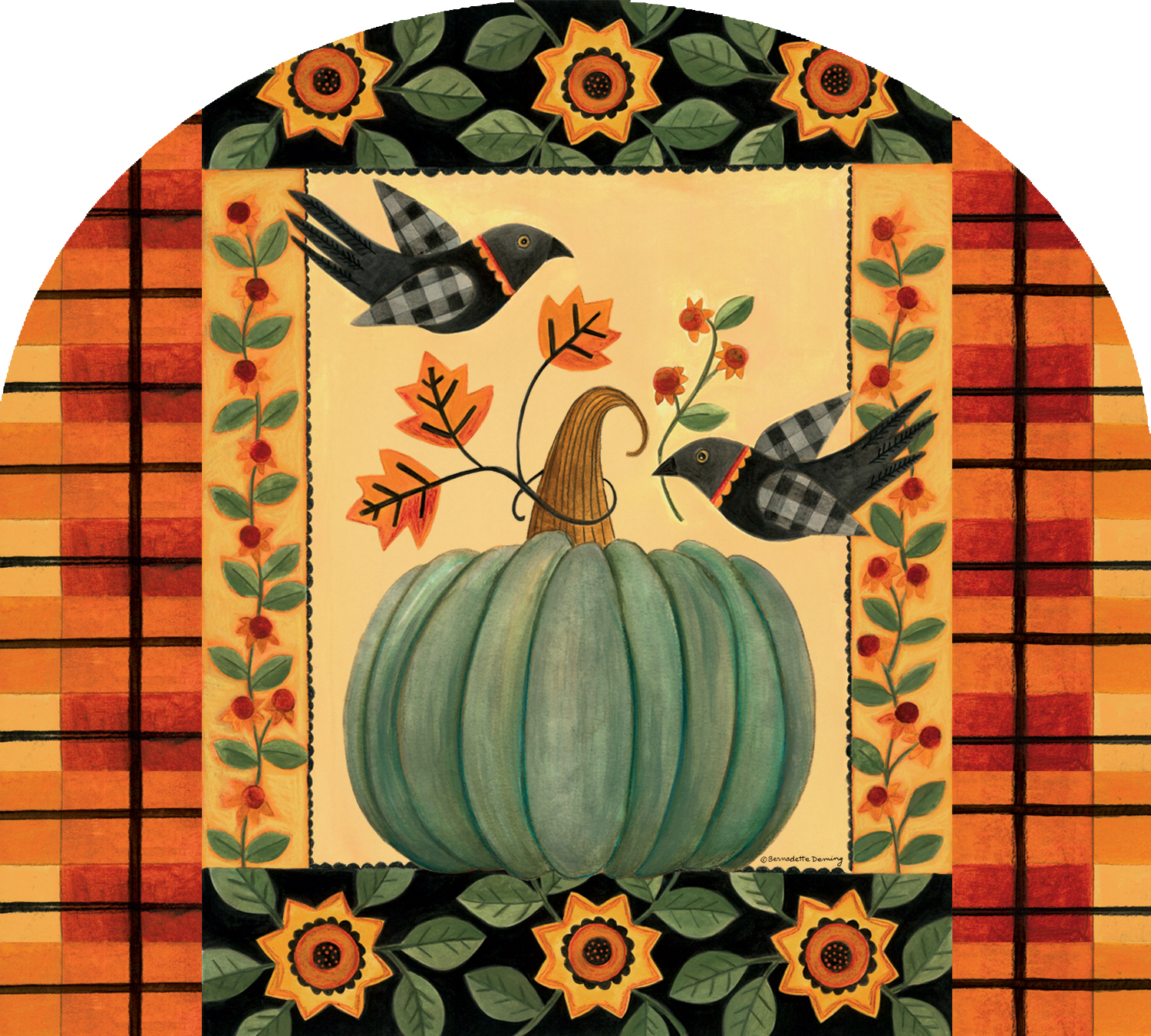 Arbor Mate-Folk Art Pumpkin