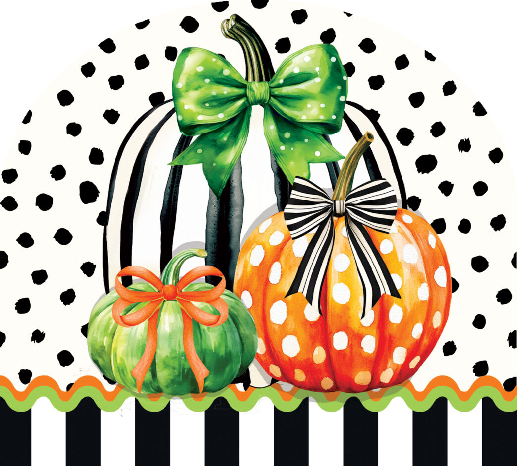 Arbor Mate-Pumpkin Stripes - Custom Decor