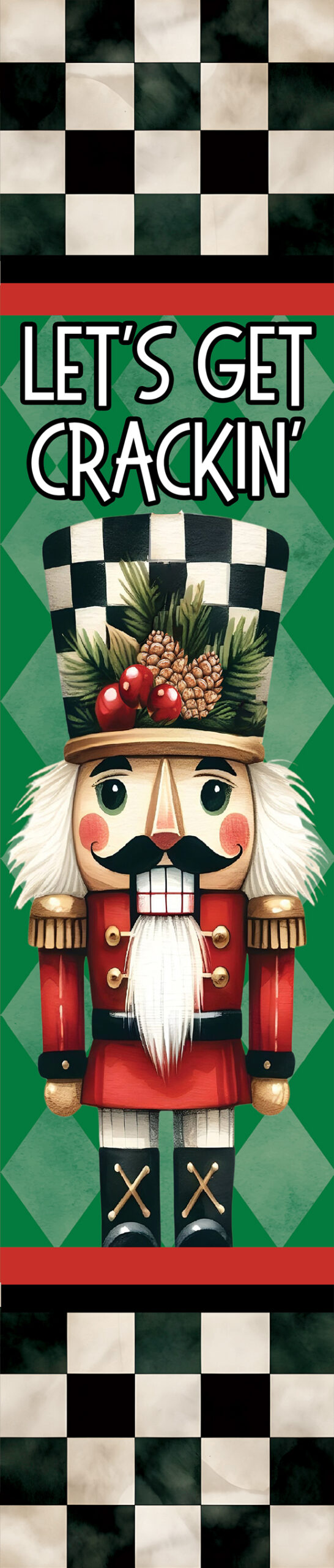 Yard Expression-Checkered Nutcracker