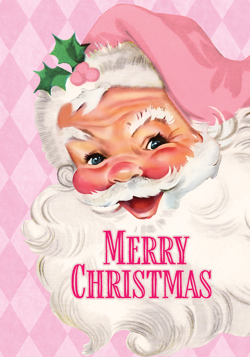 Pink Santa-Flag by Charlotte Winfred