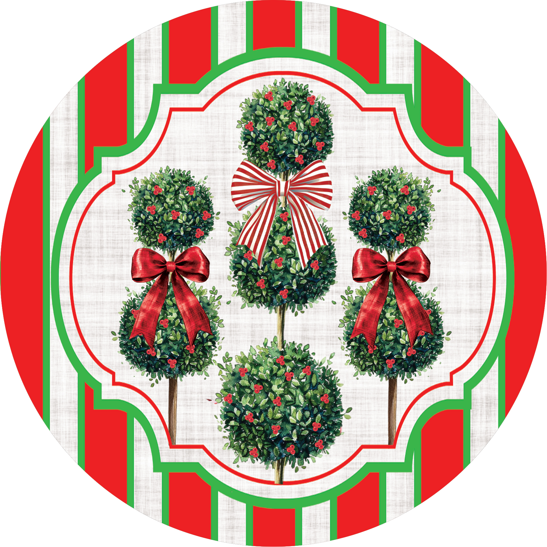 Suncatcher-Christmas Topiaries