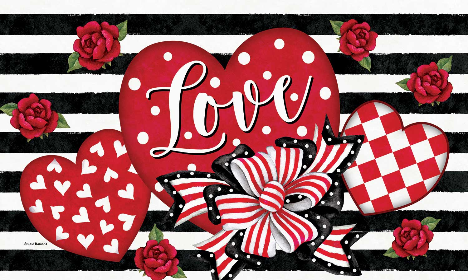 Hearts and Bows-Mat
