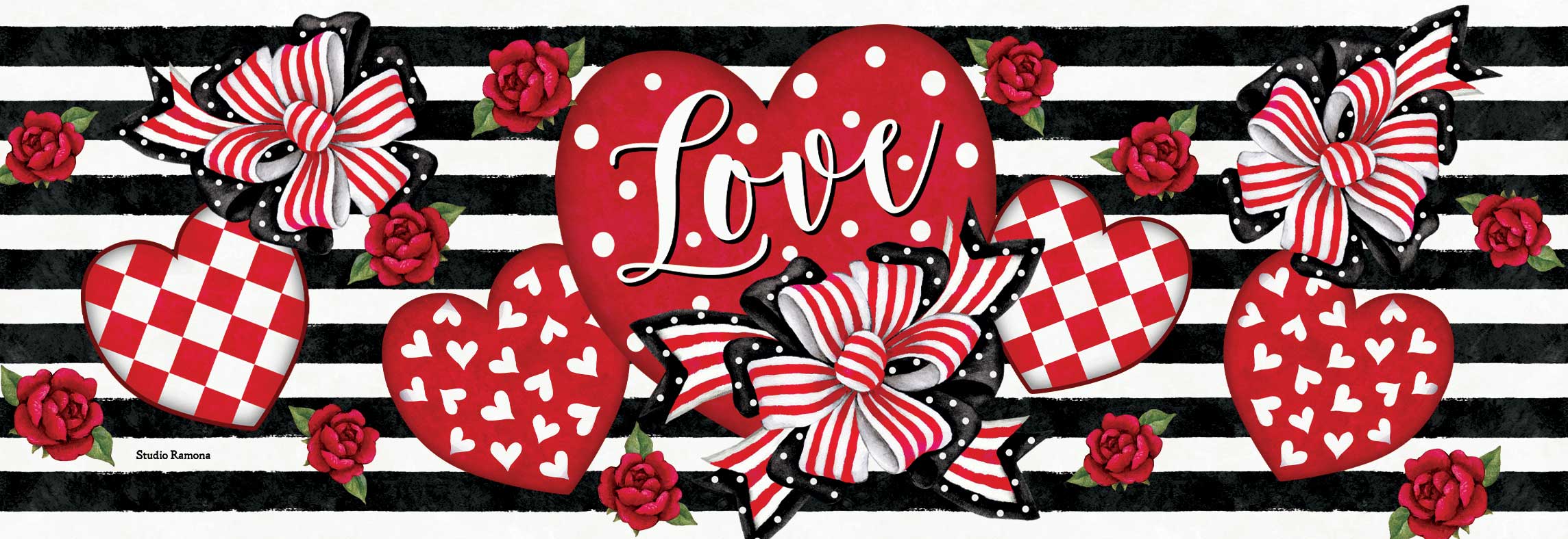 Hearts and Bows-Signature Sign
