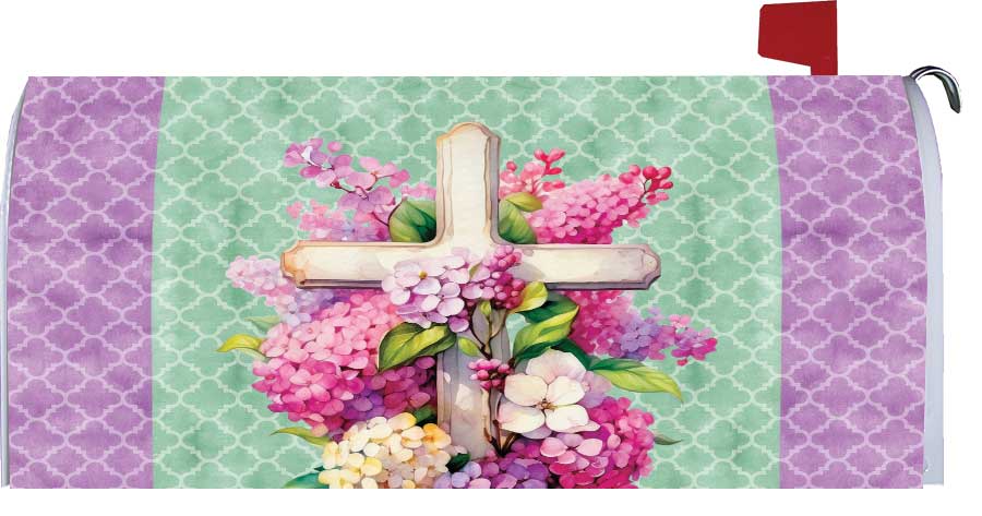 LG Mailbox Makeover-Cross and Lilies