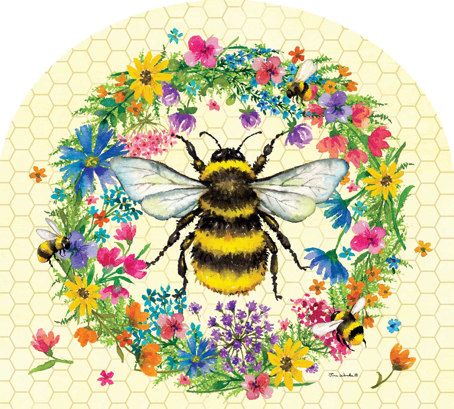 Arbor Mate-Bee Wreath