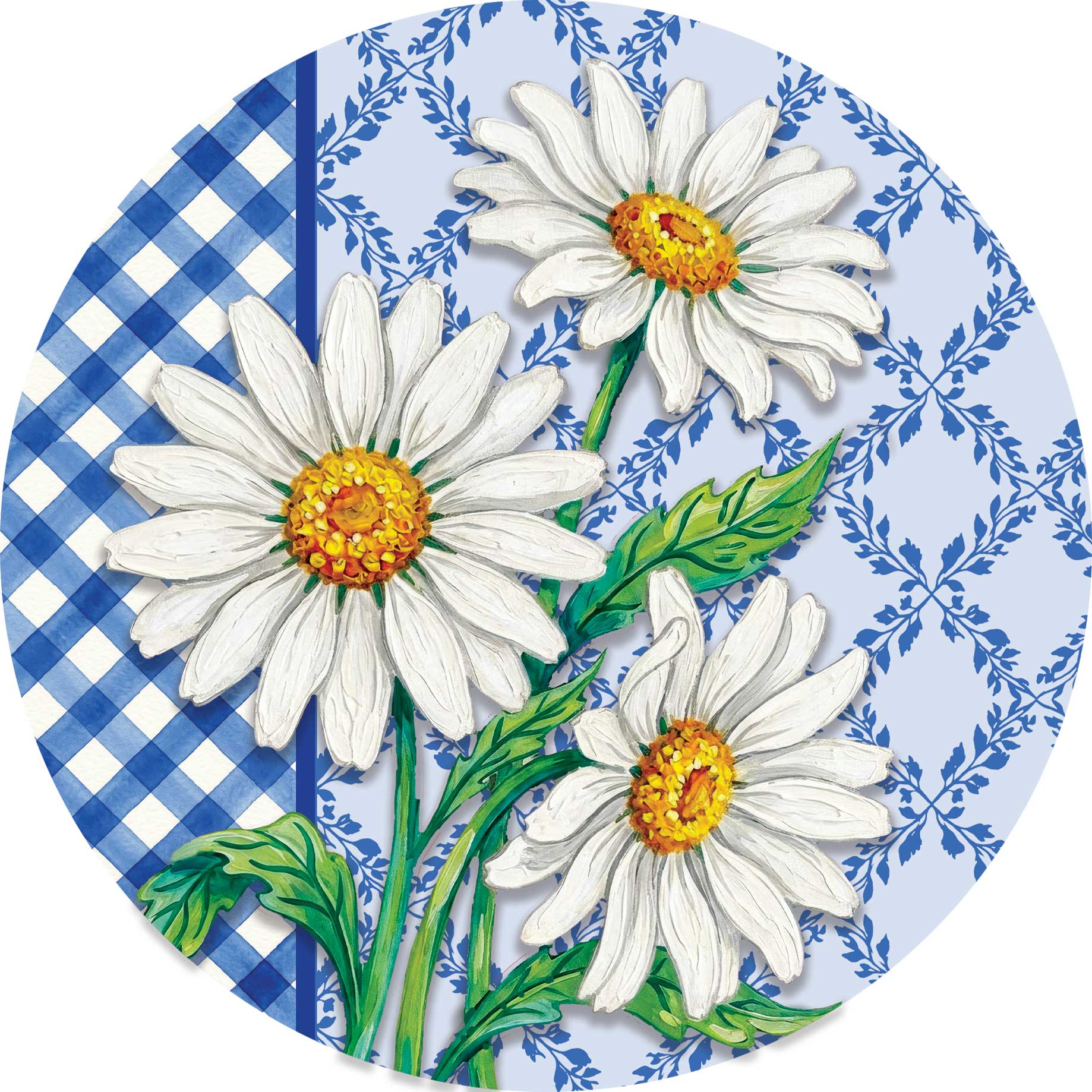 Suncatcher-Gingham Daisies