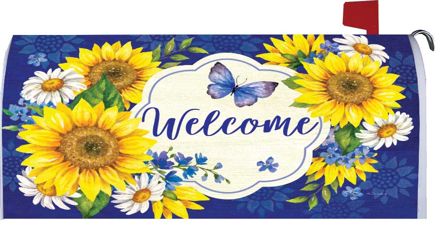 Mailbox Makeover-Sunflowers Frame