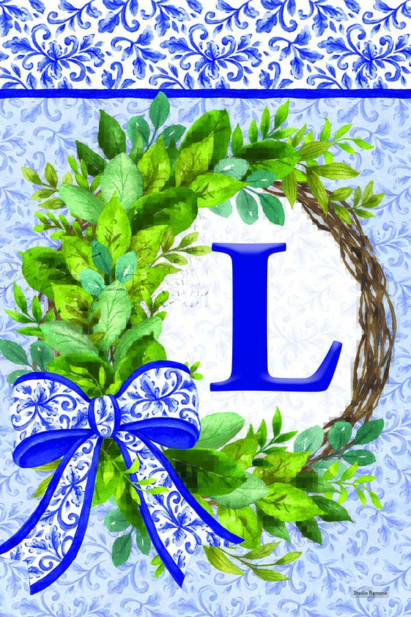 WC-Mono-L-Greenery Wreath