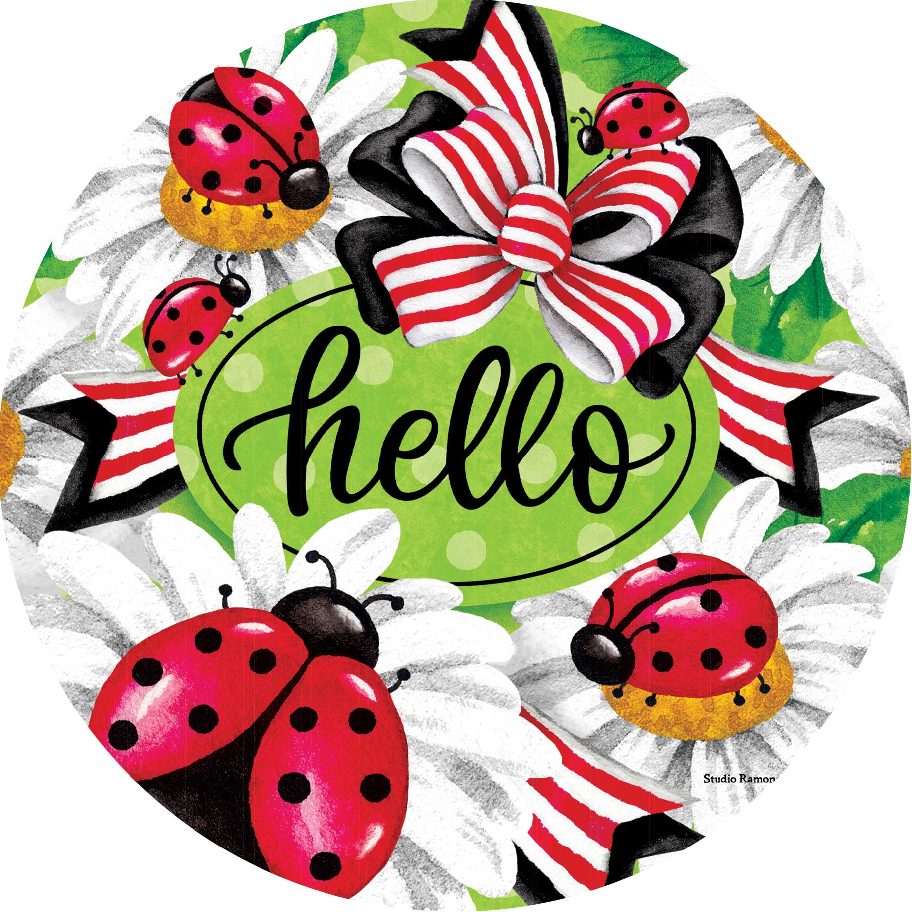 Stepping Stone-Lady Bugs and Daisies