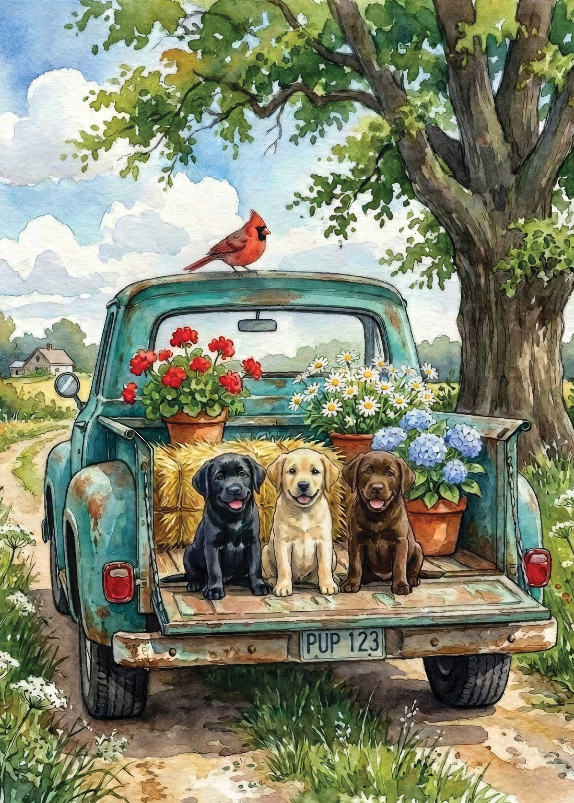Pups Truck-Flag