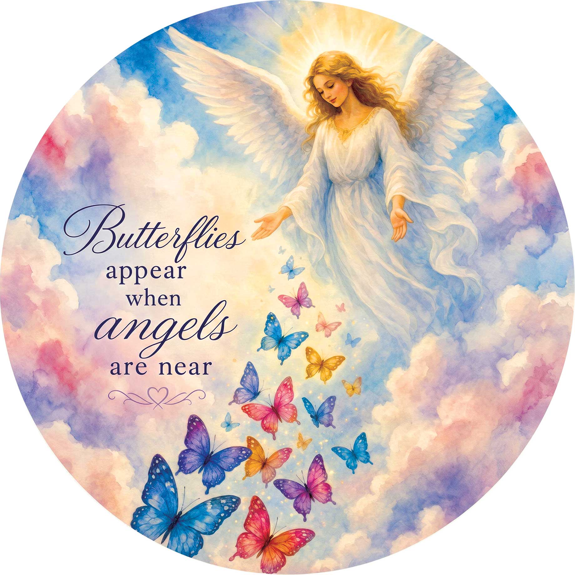 Sun Catcher-Butterflies Appear